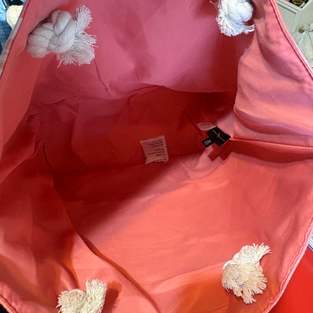 Margaritaville Coral Floral Tote with Rope Handles - Picture 6 of 15